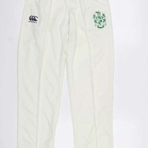 Canterbury Boys White 14 Years Rugby Jogger Sports Trousers