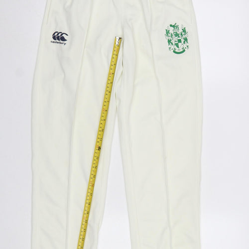 Canterbury Boys White 14 Years Rugby Jogger Sports Trousers
