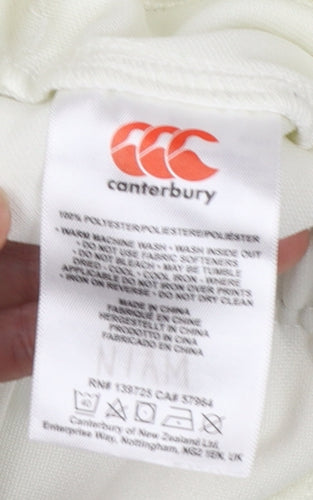 Canterbury Boys White 14 Years Rugby Jogger Sports Trousers