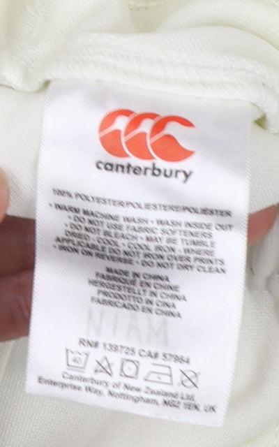 Canterbury Boys White 14 Years Rugby Jogger Sports Trousers