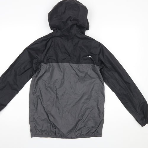 Peter Storm Boys Grey Windbreaker Jacket 11-12 Years Hooded Water Resistant