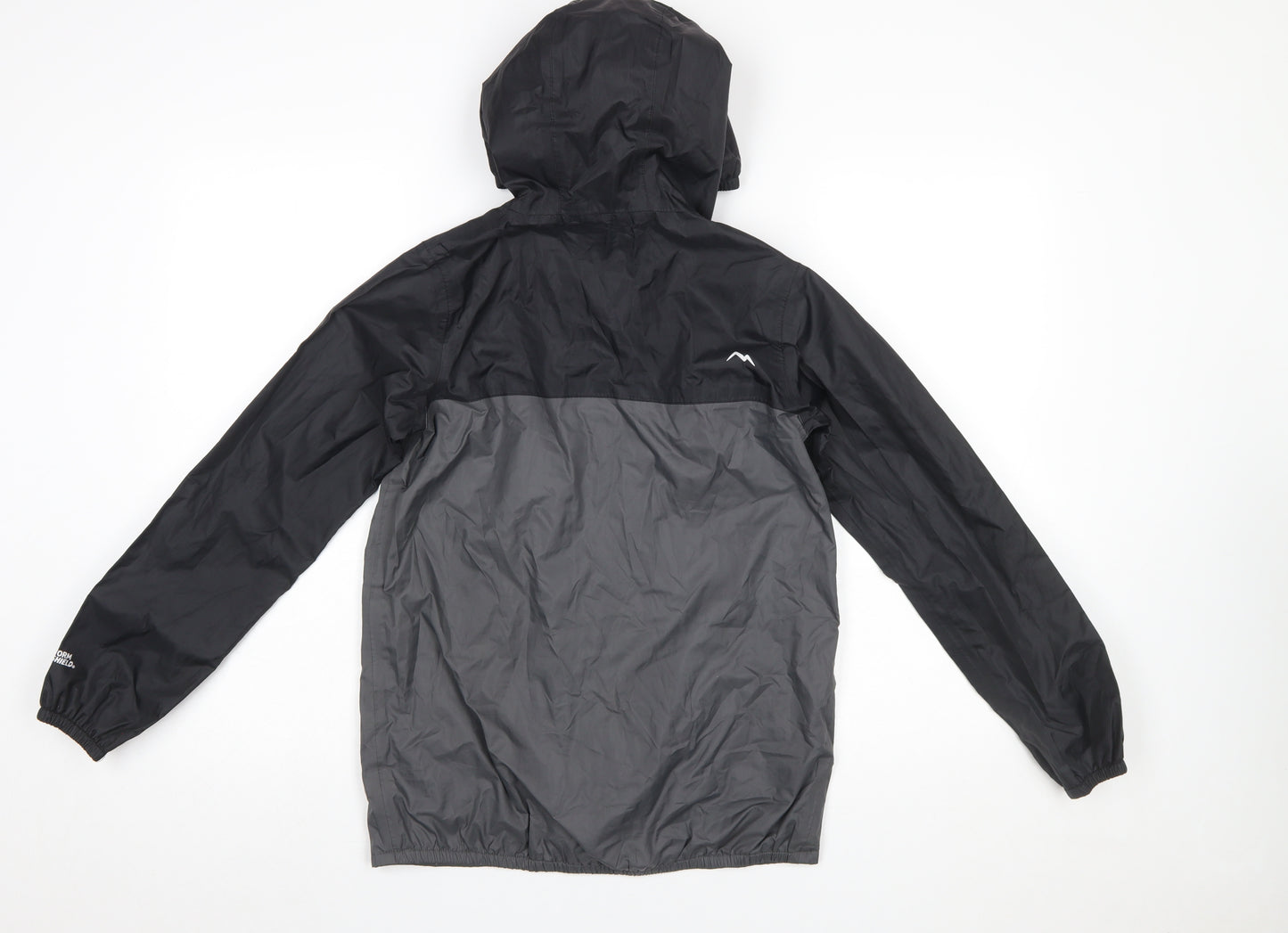 Peter Storm Boys Grey Windbreaker Jacket 11-12 Years Hooded Water Resistant