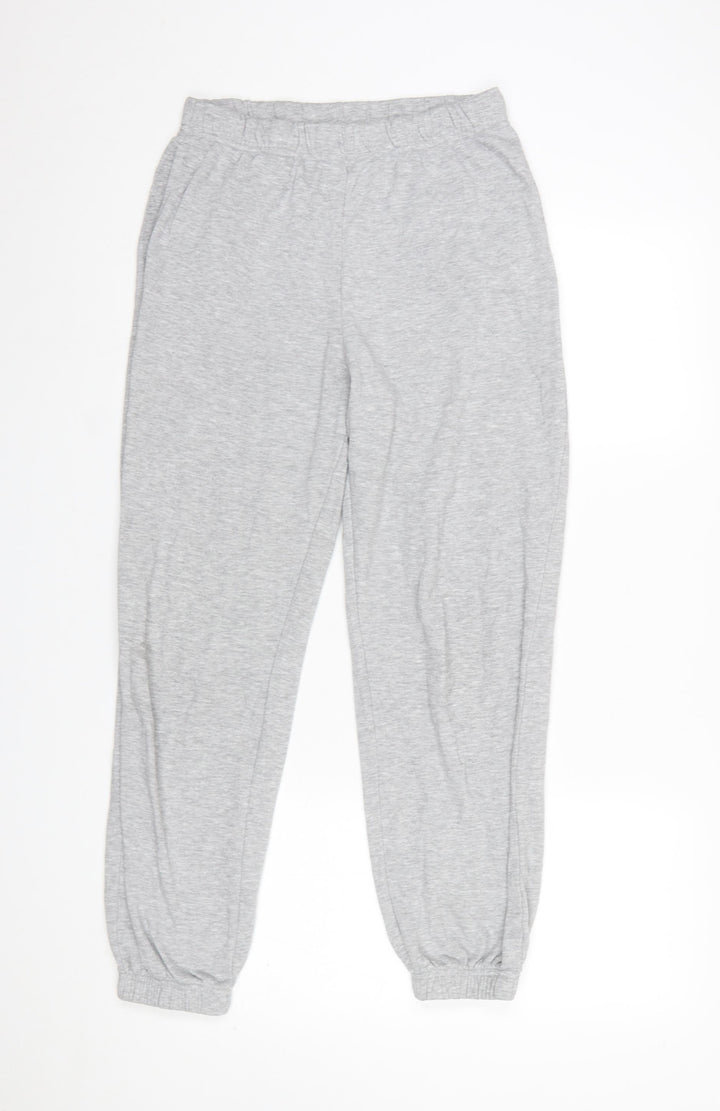 H&M Divided Women’s Grey Jogger Sweatpants Size S Cotton Blend