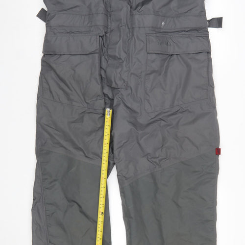 Pro Rainer Men's Grey XL Waterproof Insulated Snow Pants