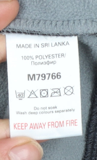 Next Women Black Fleece Jacket Size 16 Full Zip Casual Coat