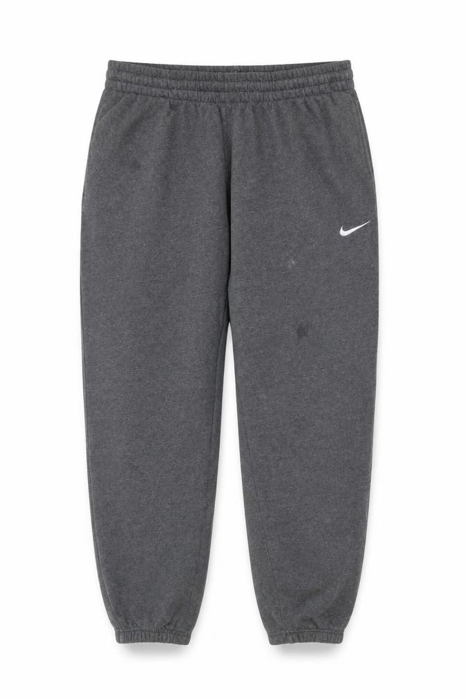 Nike Men's Grey Sweatpants M Regular Fit Elastic Waist Tapered Joggers