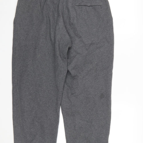 Nike Men's Grey Sweatpants M Regular Fit Elastic Waist Tapered Joggers
