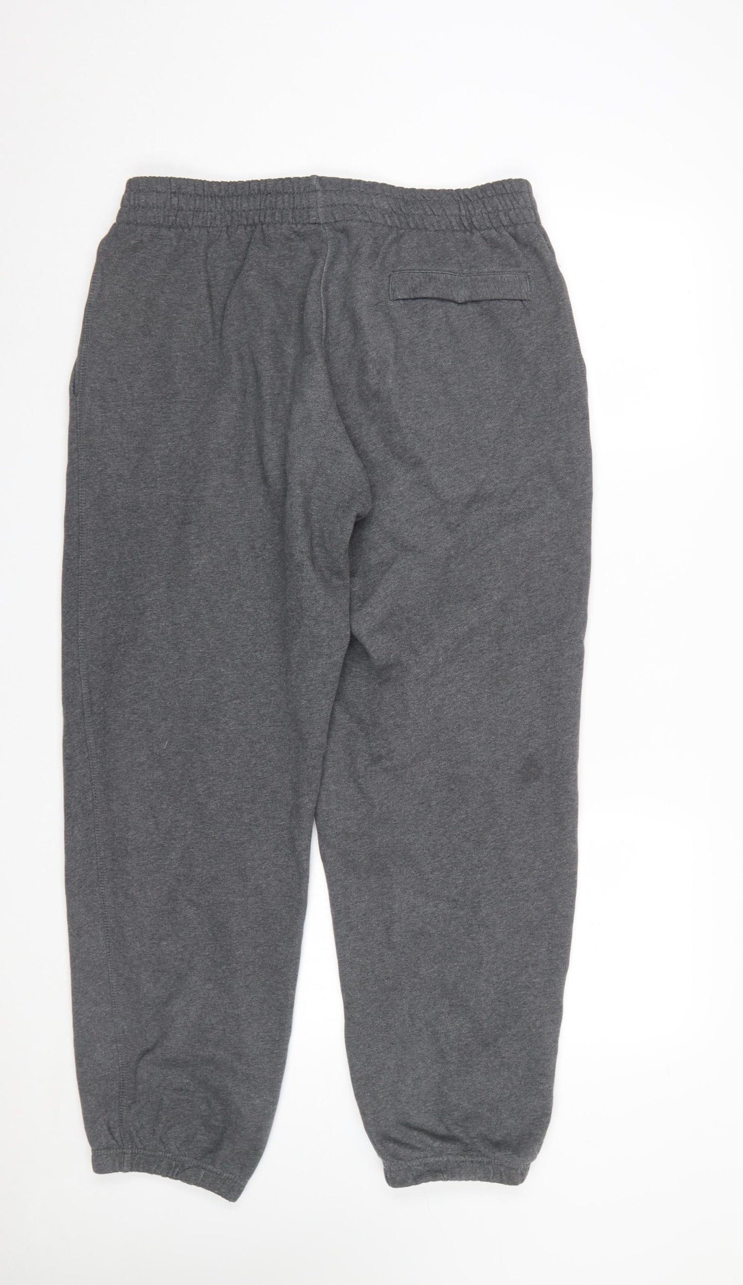 Nike Men's Grey Sweatpants M Regular Fit Elastic Waist Tapered Joggers