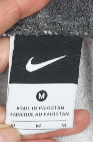Nike Men's Grey Sweatpants M Regular Fit Elastic Waist Tapered Joggers
