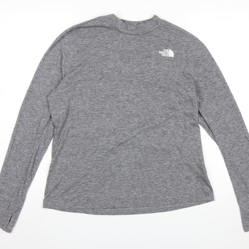 The North Face Womens Grey XL Long Sleeve Active T-Shirt