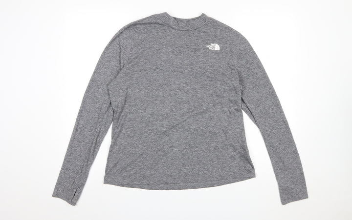 The North Face Womens Grey XL Long Sleeve Active T-Shirt
