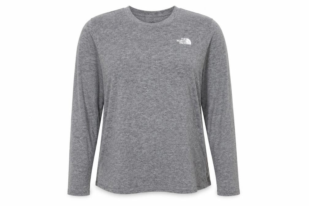 The North Face Womens Grey XL Long Sleeve Active T-Shirt