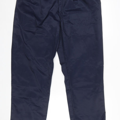Stanley Men's Navy Workwear Trousers Size 36 Regular Fit Polyester Cotton