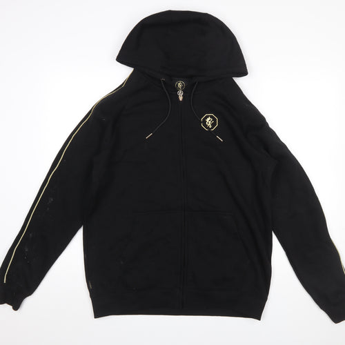 Gym King Men's Black Full Zip Hoodie Size L Sportswear