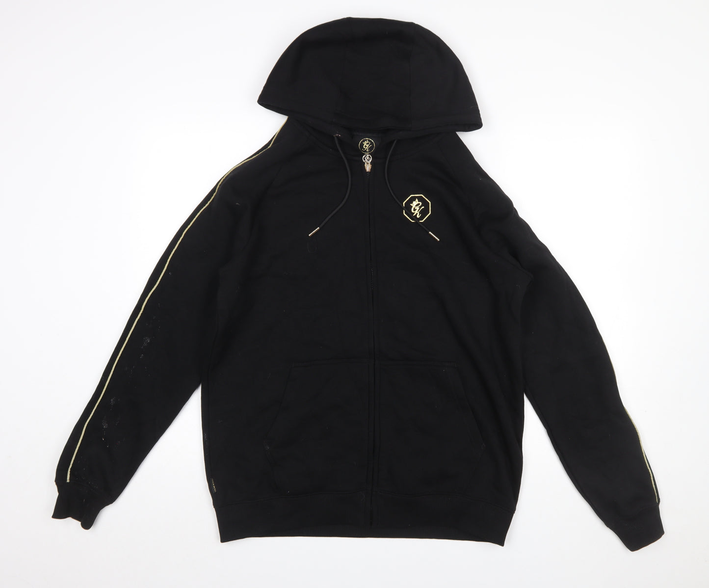 Gym King Men's Black Full Zip Hoodie Size L Sportswear