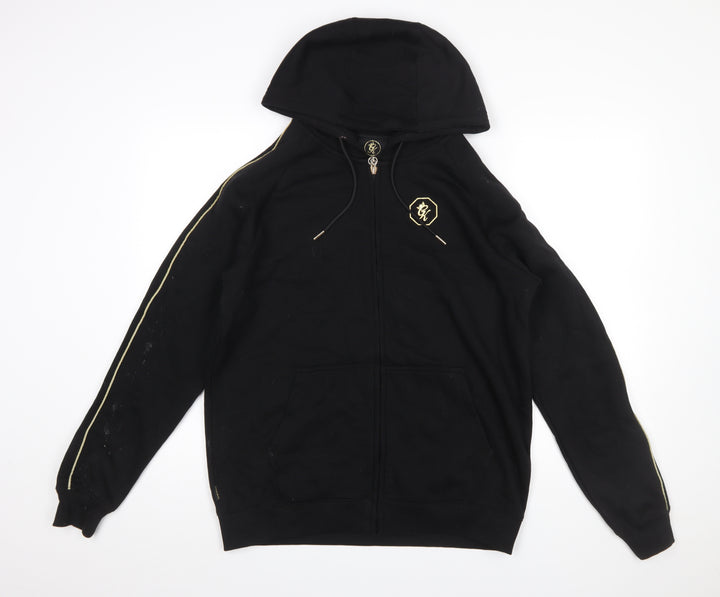 Gym King Men's Black Full Zip Hoodie Size L Sportswear