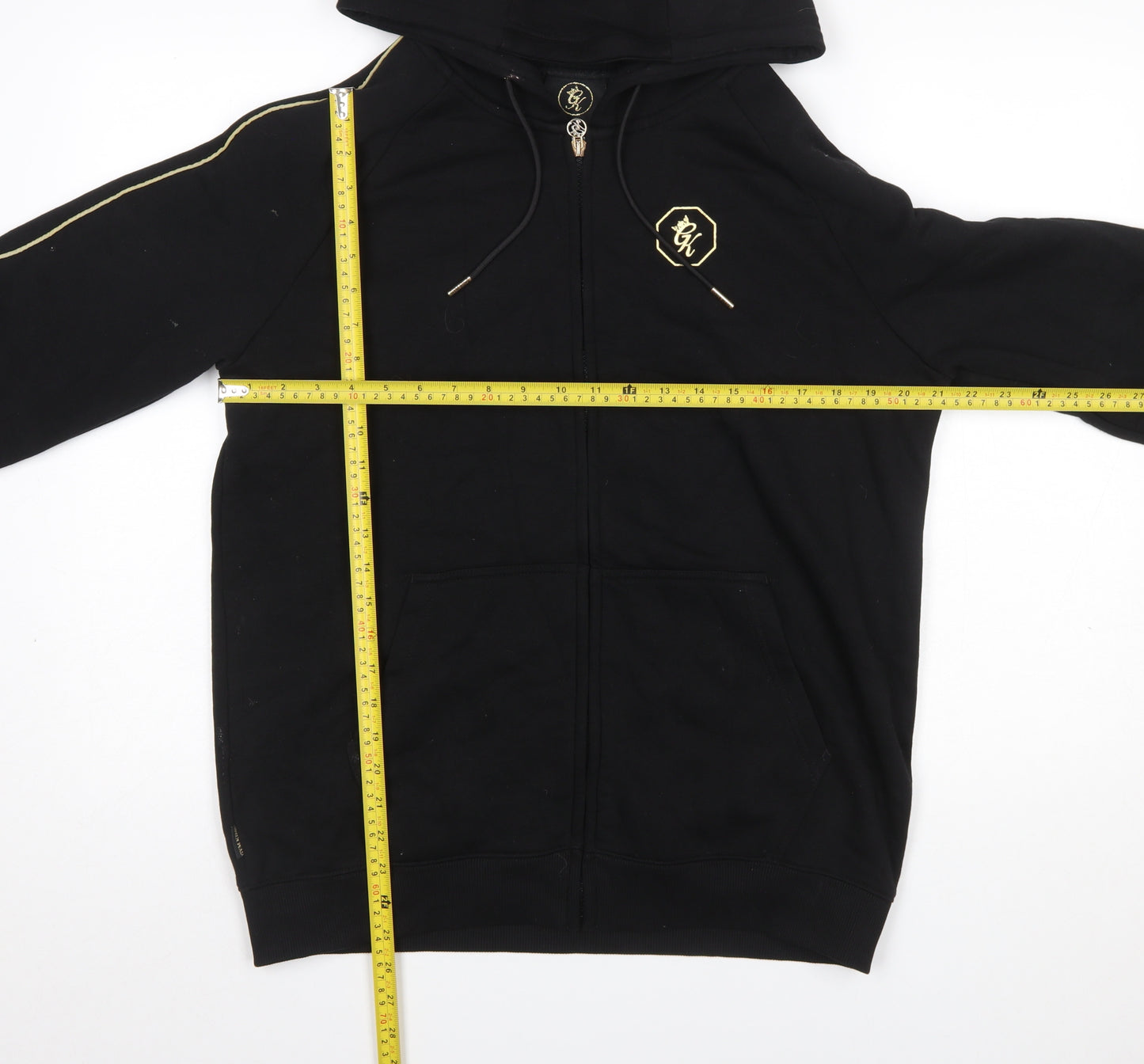 Gym King Men's Black Full Zip Hoodie Size L Sportswear