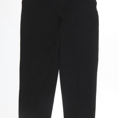 Massimo Dutti Women Black Cropped Tailored Trousers Size 12