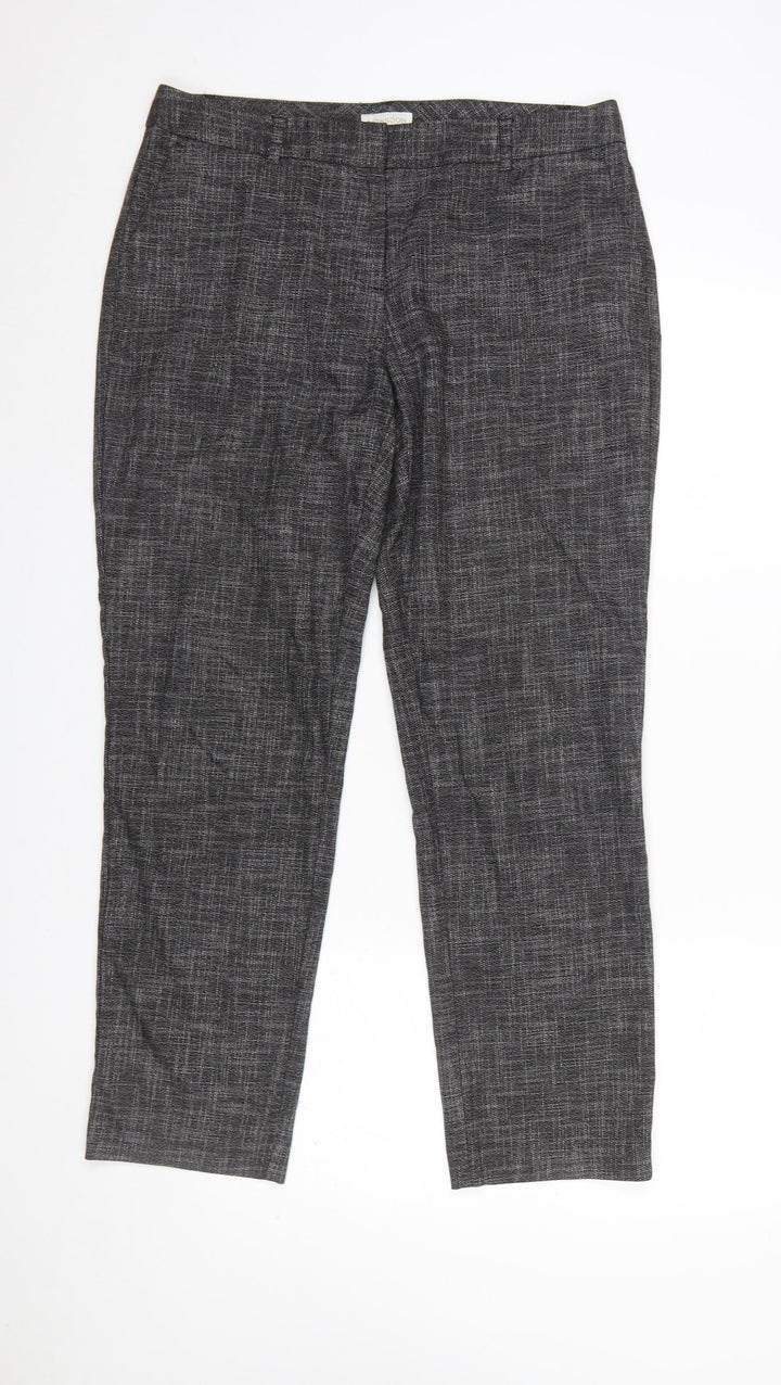 Monsoon Women Black Size 14 Straight Leg Trousers