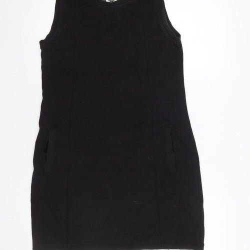 Superdry Womens Black Tank Dress Size M Sleeveless Jersey Style