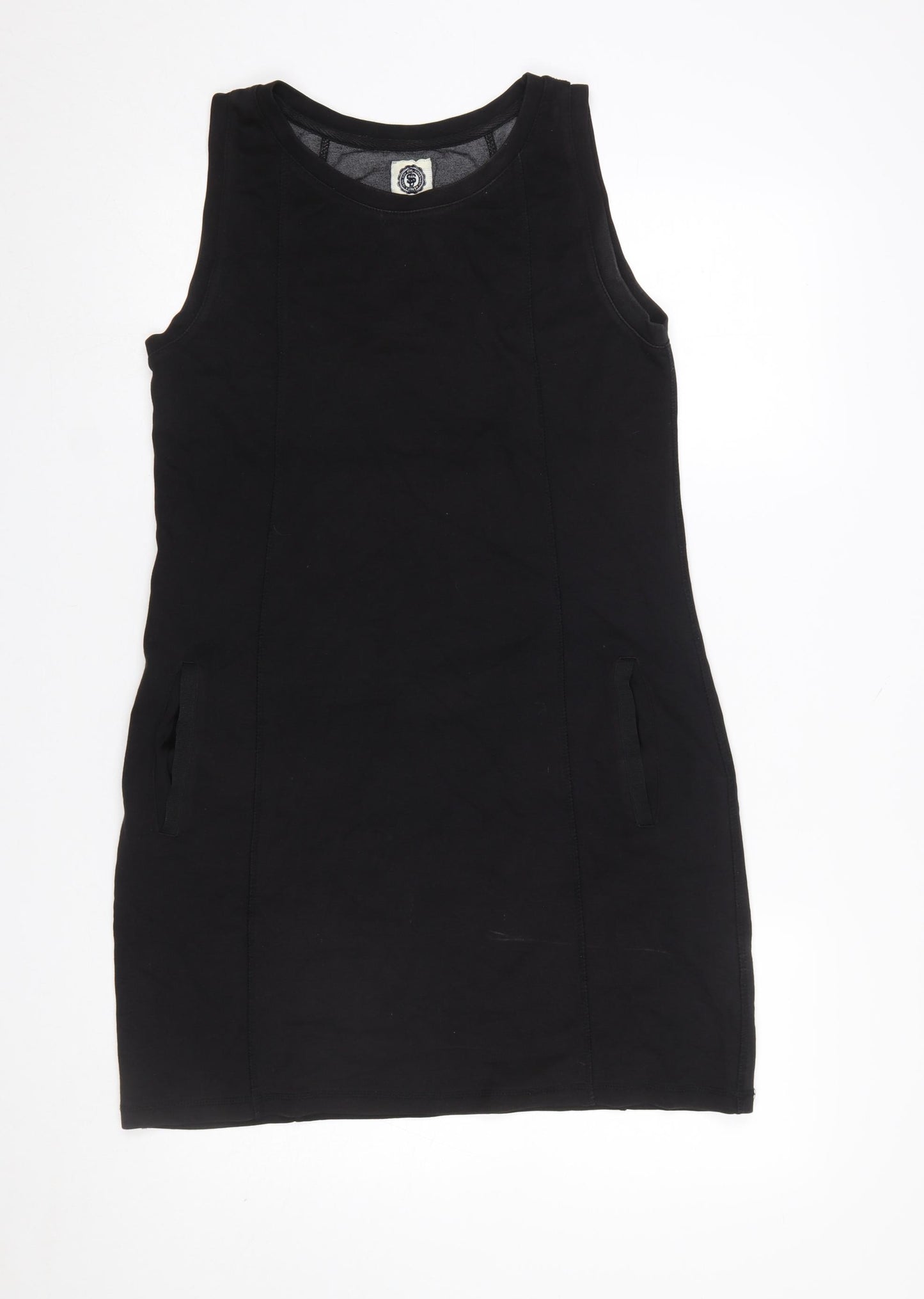 Superdry Womens Black Tank Dress Size M Sleeveless Jersey Style