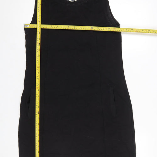 Superdry Womens Black Tank Dress Size M Sleeveless Jersey Style
