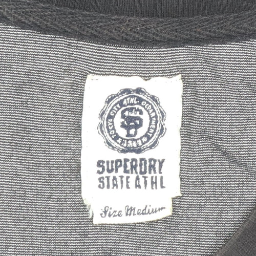Superdry Womens Black Tank Dress Size M Sleeveless Jersey Style