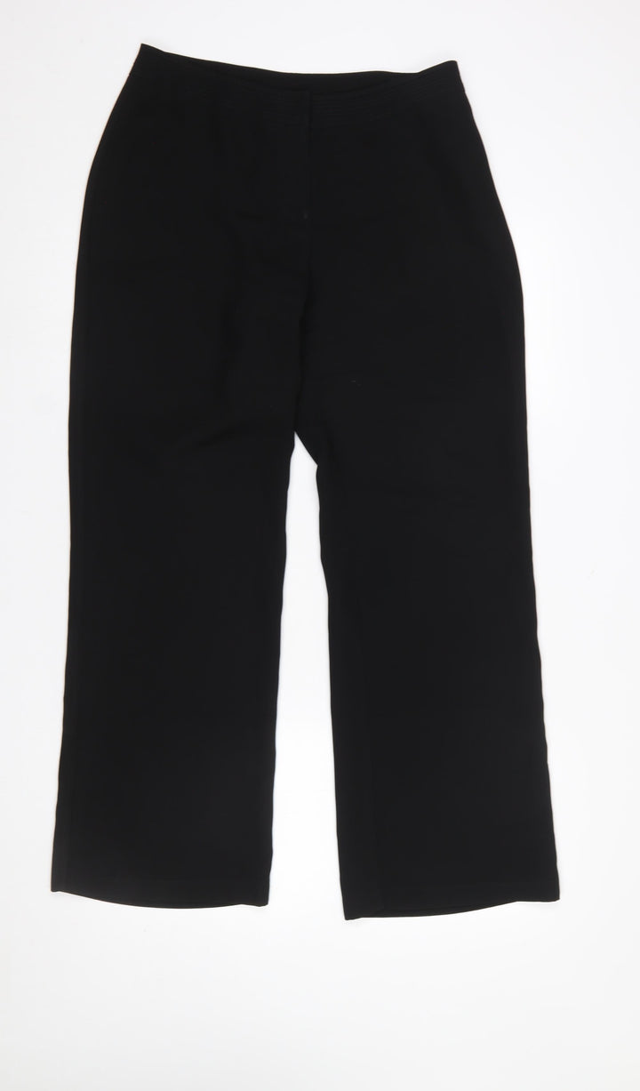 Bm Women’s Black Size 12 Straight Leg Trousers