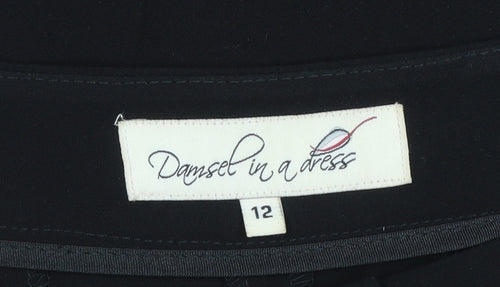Damsel in a Dress Women's Black Size 12 Tailored Straight Leg Dress Pants