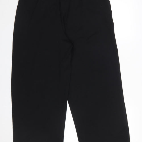 Soyaconcept Women's Black Crop Trousers 2XL Relaxed Wide-Leg Drawstring