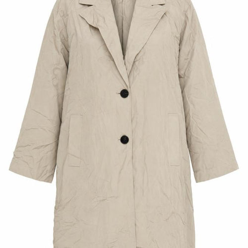 ZARA Women Beige Long Cotton Trench Coat Size 12