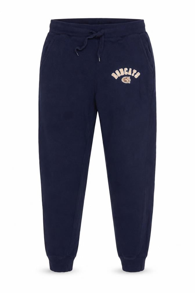 Front view of Holloway Men's Blue Bobcats Jogger Sweatpants, size L