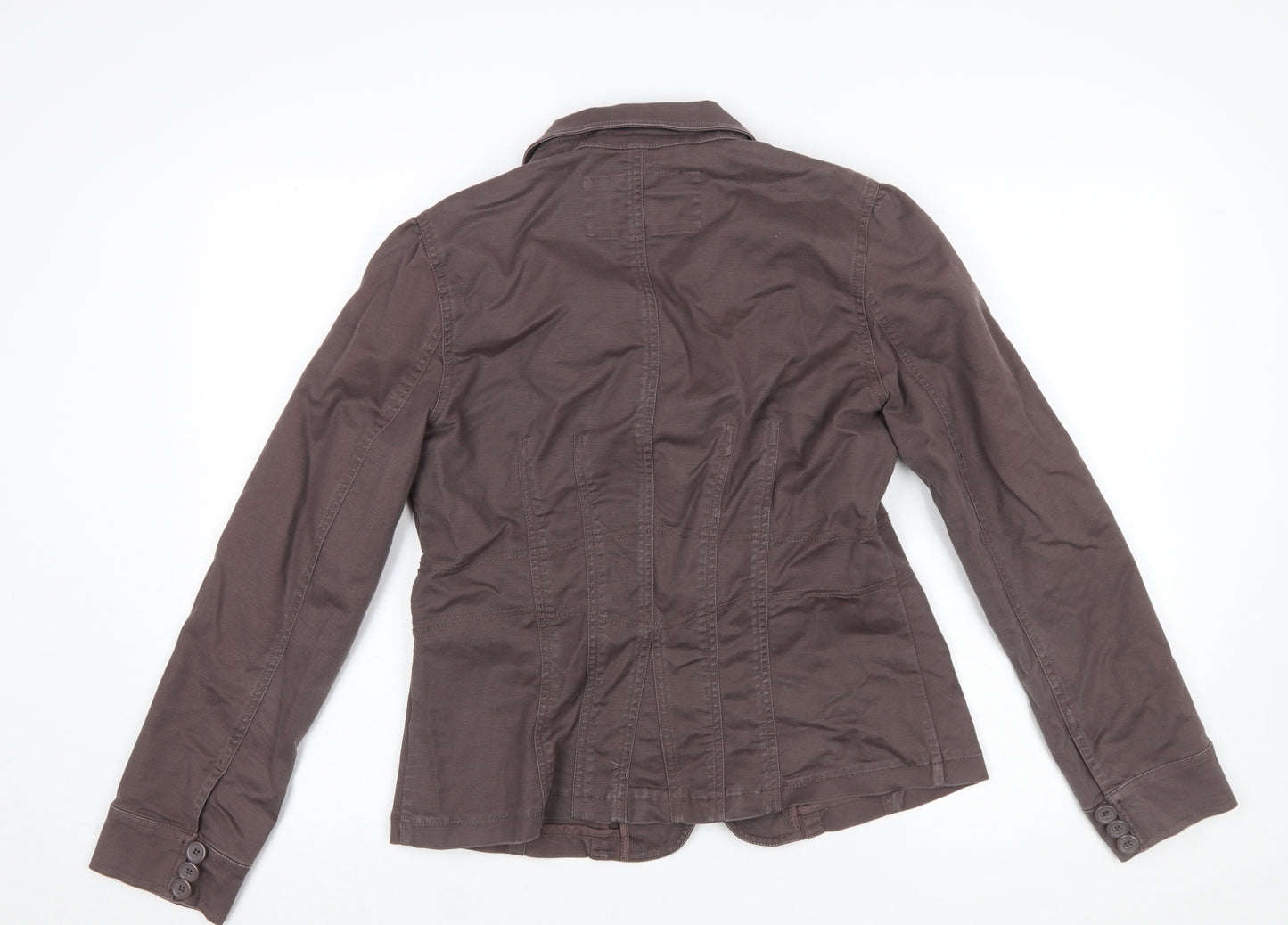 Rocha John Rocha Women's Brown Cotton Blazer Size 14