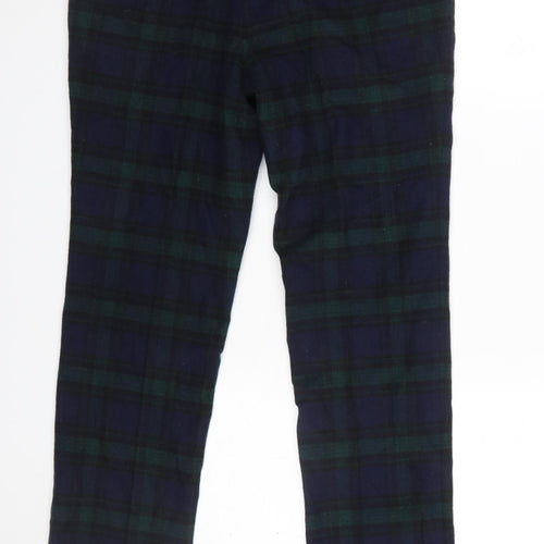 Twisted Tailor Men's Multicoloured Slim Fit Checked Wool Trousers 30R