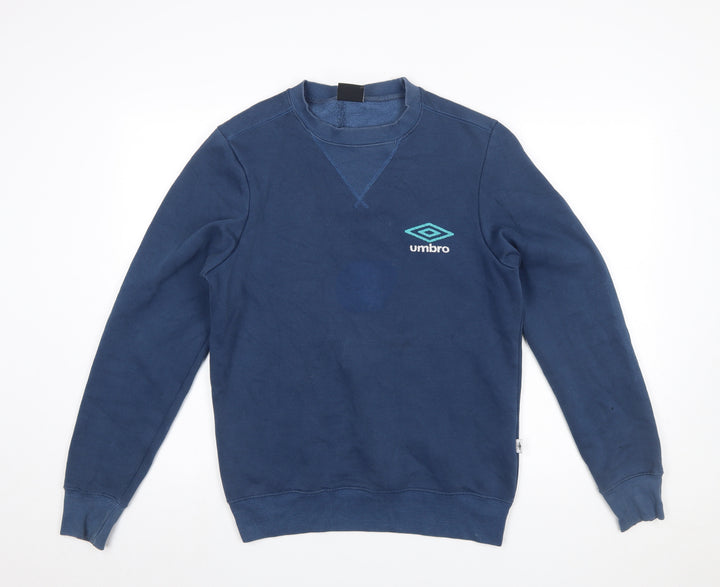 Umbro Men's Blue Small Regular Fit Pullover Sweatshirt