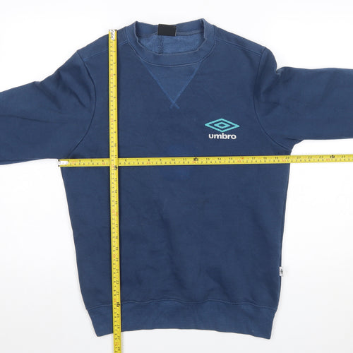 Umbro Men's Blue Small Regular Fit Pullover Sweatshirt