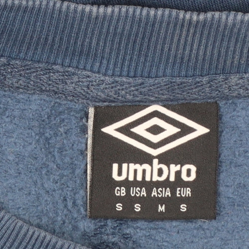 Umbro Men's Blue Small Regular Fit Pullover Sweatshirt