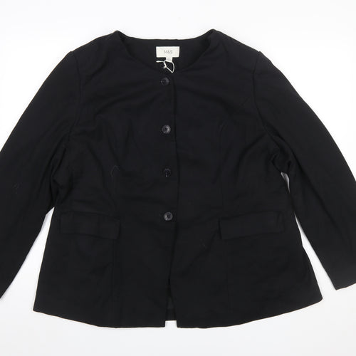Marks and Spencer Womens Black Size 20 Regular Blazer Jacket
