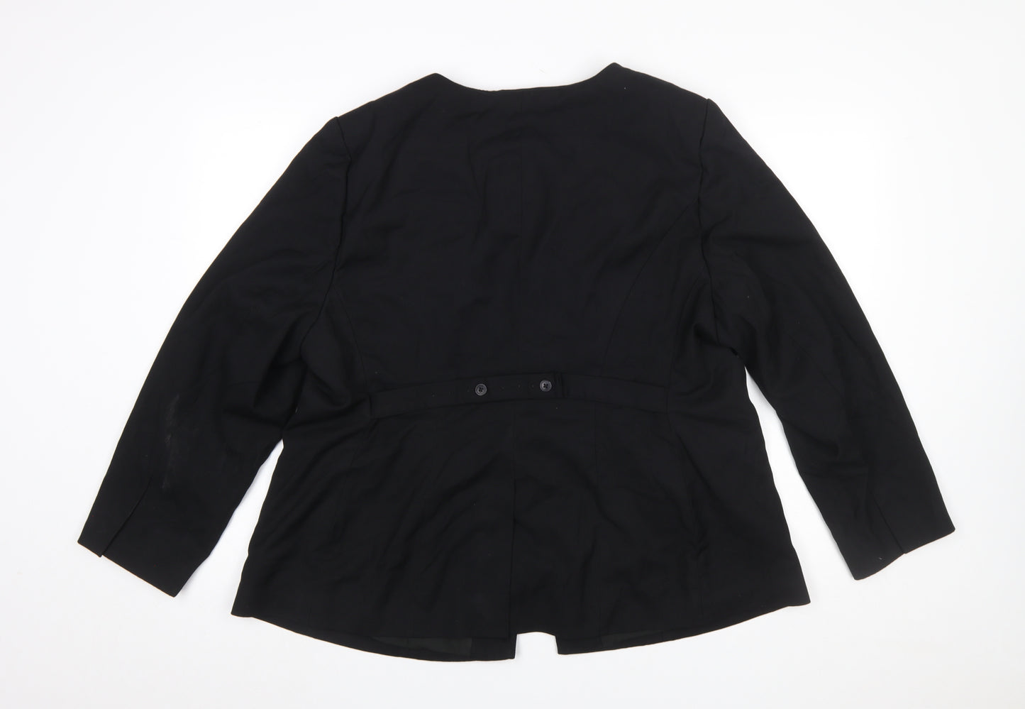 Marks and Spencer Womens Black Size 20 Regular Blazer Jacket