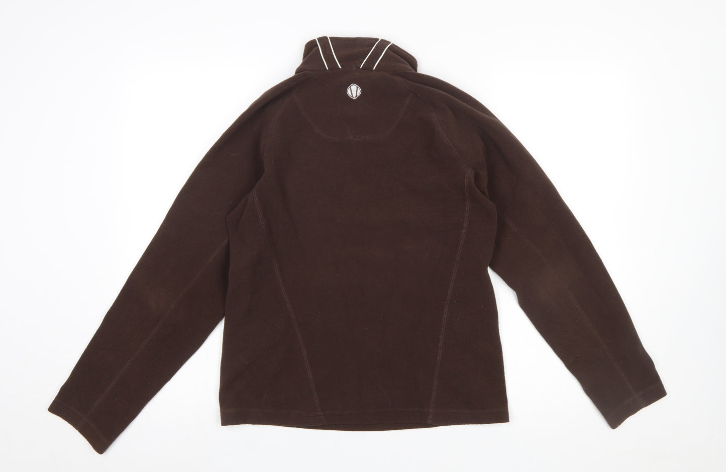 Sunice Women's Brown Fleece 1/2 Zip Pullover Sweatshirt Medium