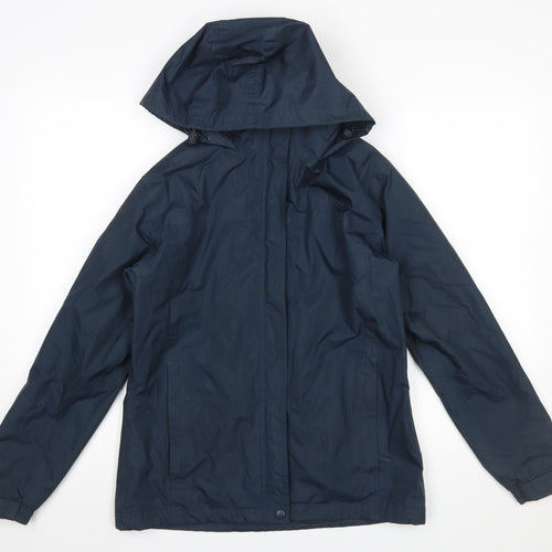 Hi Gear Womens Blue Waterproof Hooded Rain Jacket Size 10