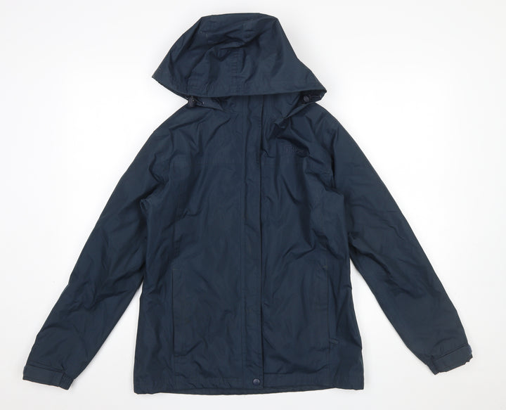 Hi Gear Womens Blue Waterproof Hooded Rain Jacket Size 10