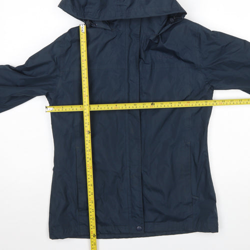 Hi Gear Womens Blue Waterproof Hooded Rain Jacket Size 10