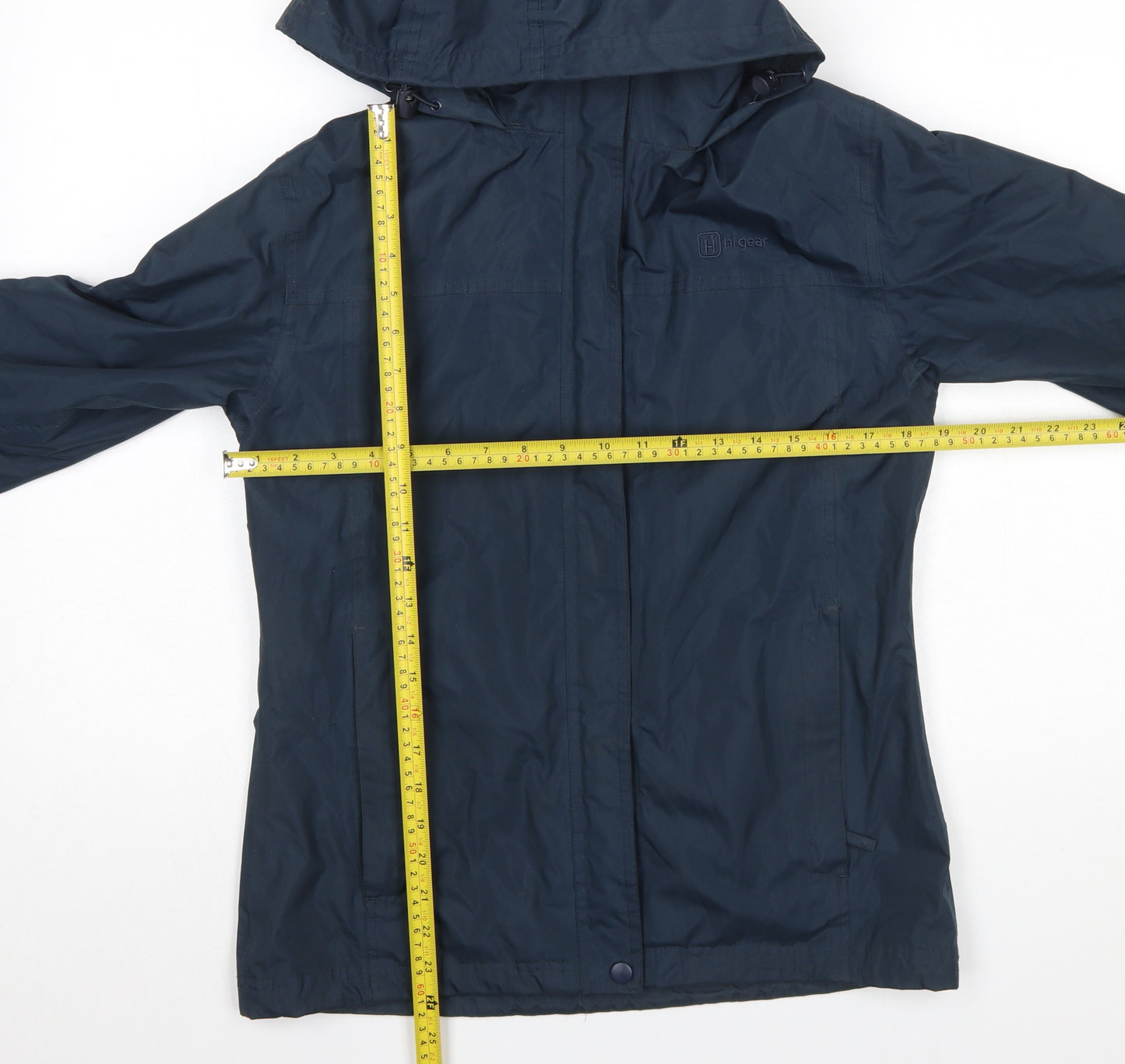 Hi Gear Womens Blue Waterproof Hooded Rain Jacket Size 10