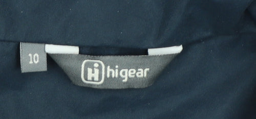 Hi Gear Womens Blue Waterproof Hooded Rain Jacket Size 10