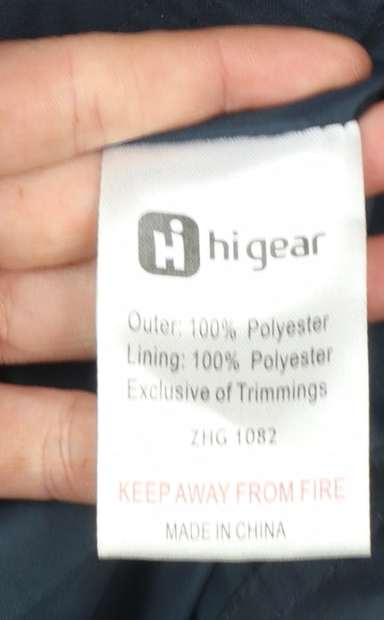 Hi Gear Womens Blue Waterproof Hooded Rain Jacket Size 10