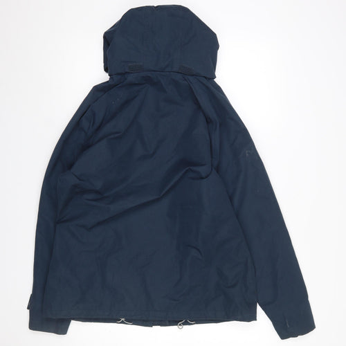 Trespass Womens Blue Waterproof Hooded Rain Jacket L