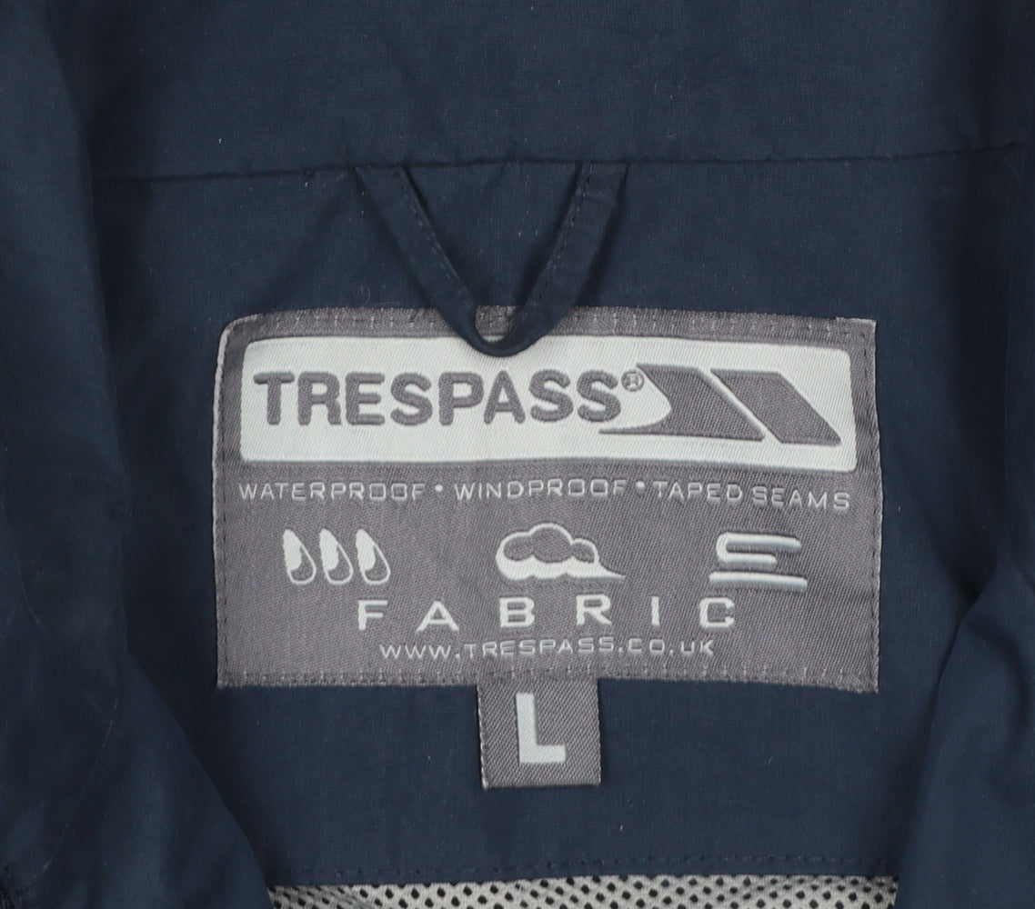 Trespass Womens Blue Waterproof Hooded Rain Jacket L