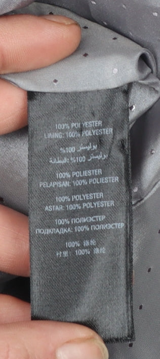 Debenhams Women Grey Size 14 Tailored Blazer Jacket