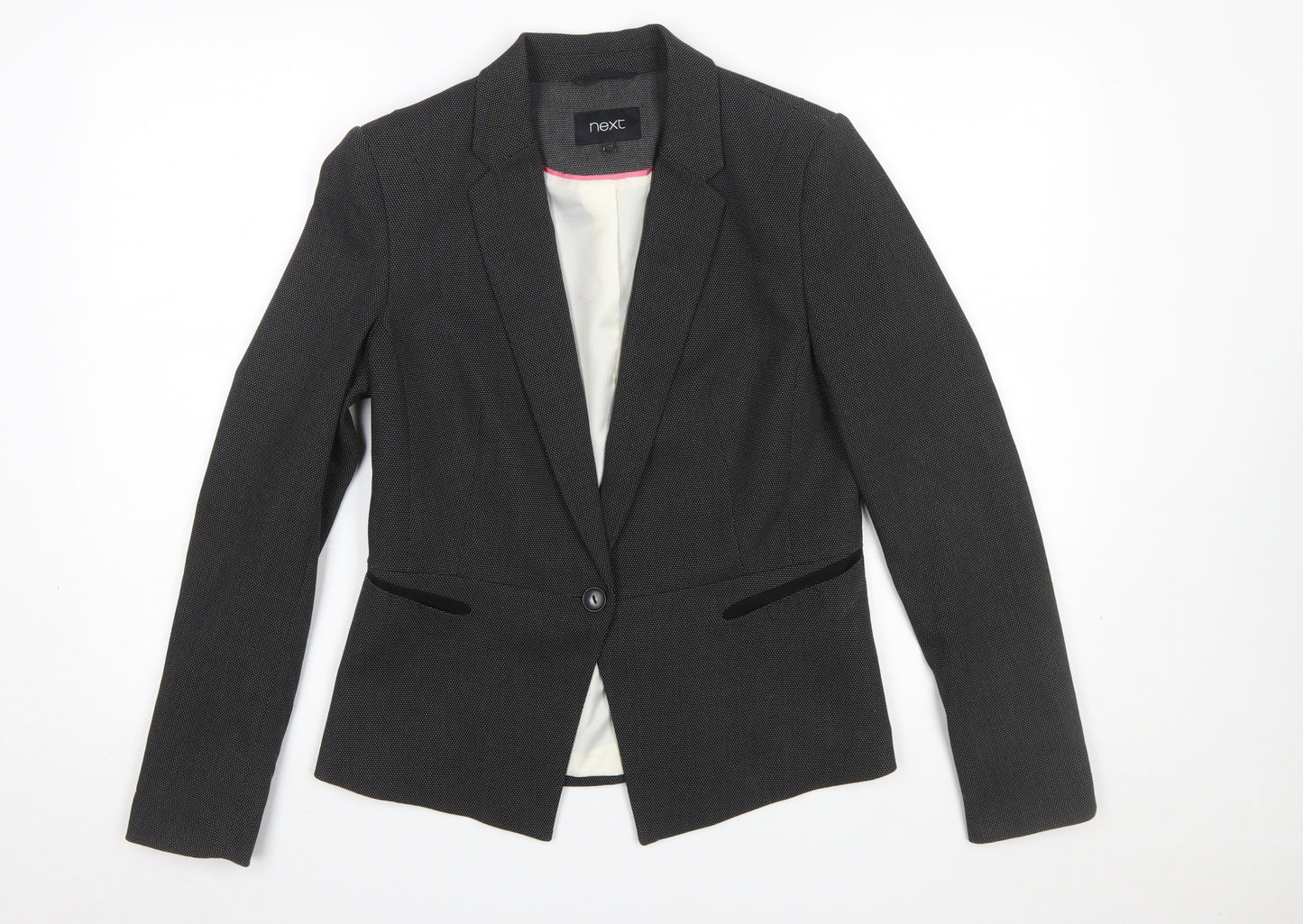 Next Women’s Black Size 10R Slim Fit Single-Breasted Blazer